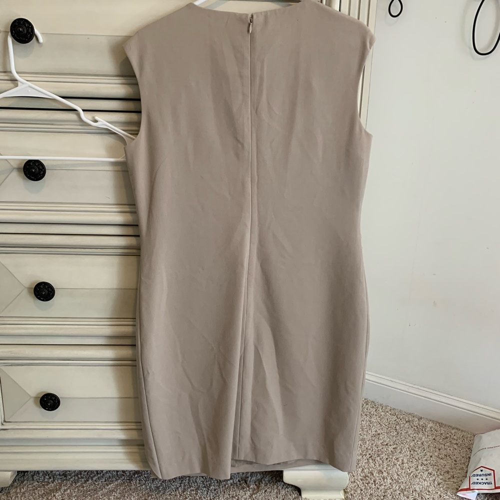 Calvin Klein Block Sheath Ruffle Cocktail Dress - Picture 2 of 3
